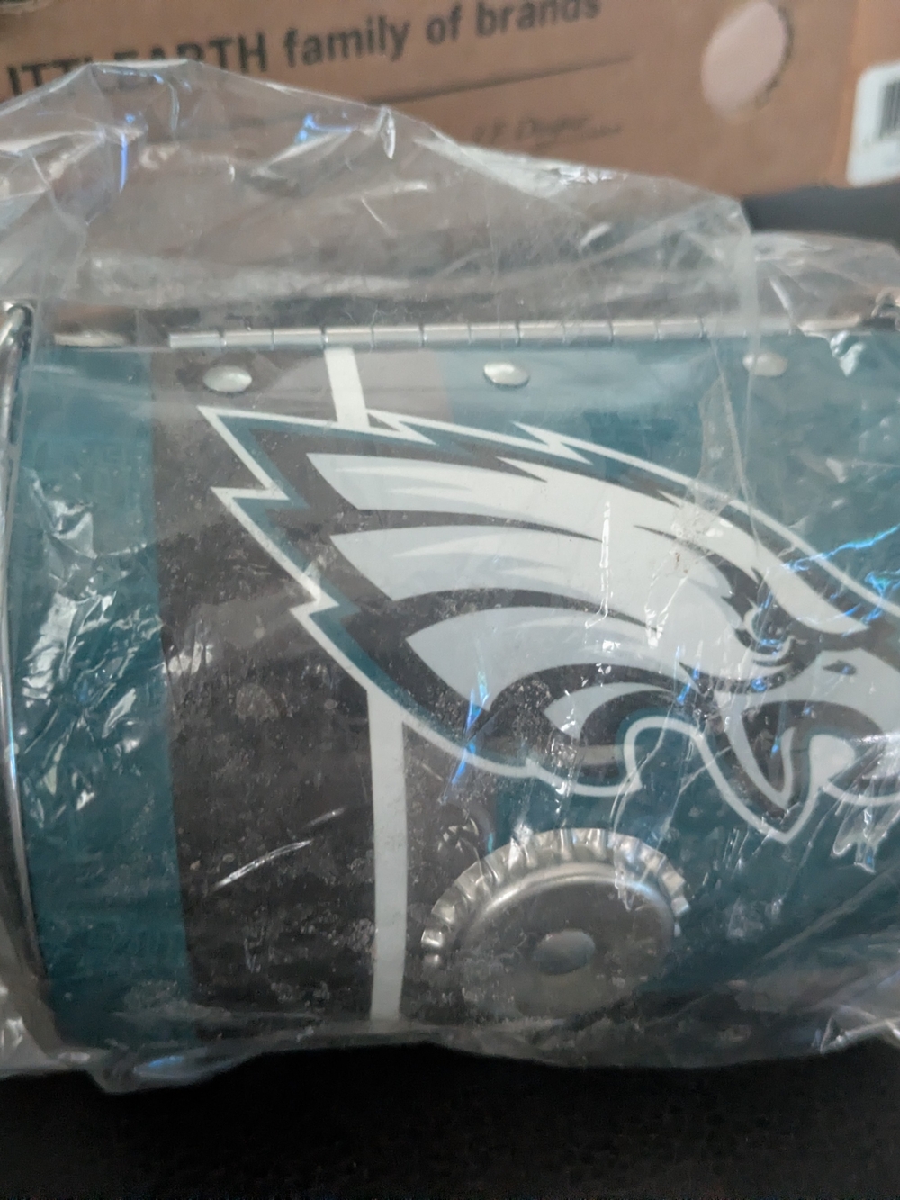 BRAND NEW Little Earth metal Eagles barrel pocketbook.